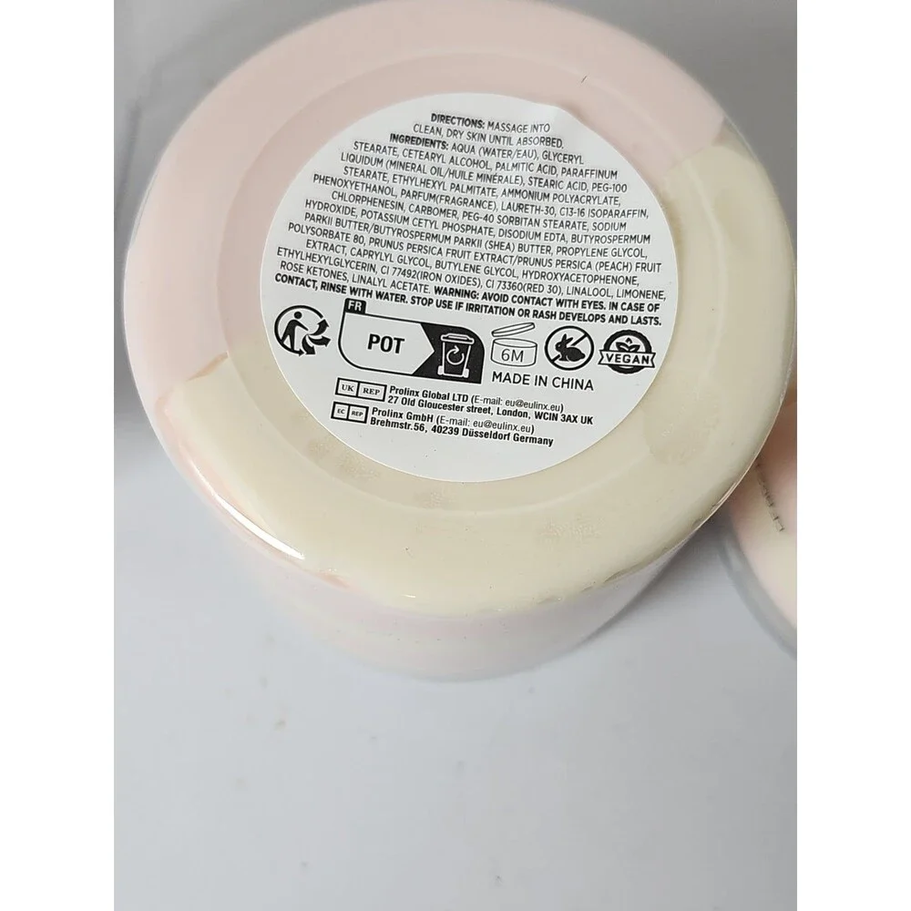 Body And Earth Peach Wipped Body Butter Lot Of 2